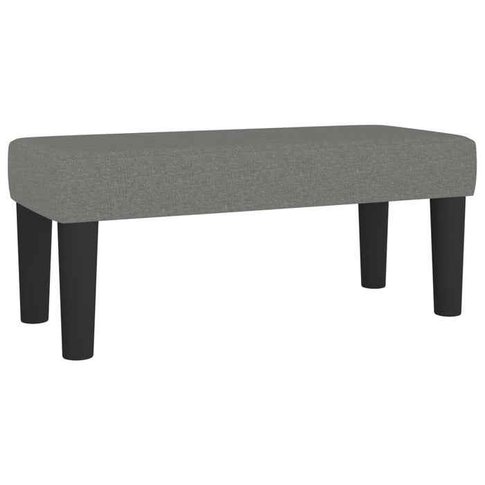 Pat box spring cu saltea, gri închis, 80x200 cm, textil WALTI