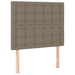 Pat box spring cu saltea, gri taupe, 80x200 cm, textil - WALTI WALTI