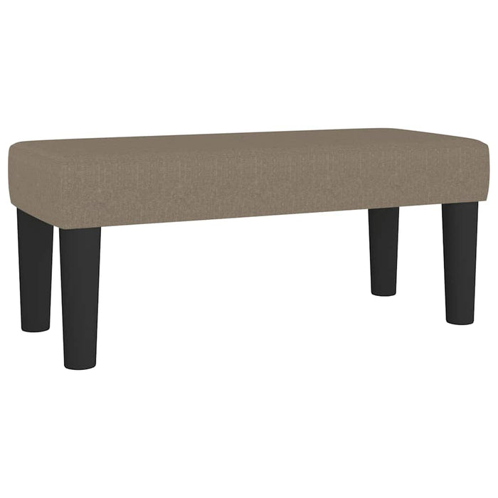 Pat box spring cu saltea, gri taupe, 80x200 cm, textil - WALTI WALTI