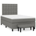 Pat box spring cu saltea, gri închis, 120x200 cm, textil - WALTI WALTI