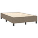 Pat box spring cu saltea, gri taupe, 120x200 cm, textil - WALTI WALTI