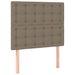 Pat box spring cu saltea, gri taupe, 120x200 cm, textil - WALTI WALTI
