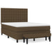 Pat box spring cu saltea, maro închis, 140x200 cm, textil - WALTI WALTI