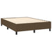 Pat box spring cu saltea, maro închis, 140x200 cm, textil - WALTI WALTI