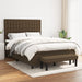 Pat box spring cu saltea, maro închis, 140x200 cm, textil - WALTI WALTI