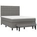 Pat box spring cu saltea, gri închis, 140x200 cm, textil - WALTI WALTI