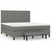 Pat box spring cu saltea, gri închis, 180x200 cm, textil - WALTI WALTI