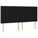 Pat box spring cu saltea, negru, 200x200 cm, textil - WALTI WALTI
