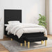 Pat box spring cu saltea, negru, 100x200 cm, textil - WALTI WALTI