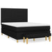 Pat box spring cu saltea, negru, 140x200 cm, textil - WALTI WALTI