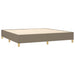 Pat box spring cu saltea, gri taupe, 200x200 cm, textil - WALTI WALTI