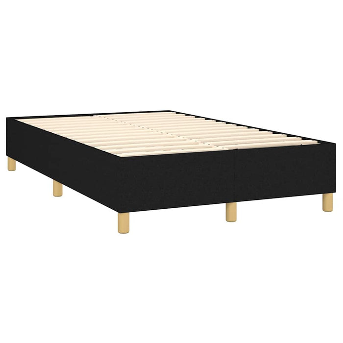 Pat box spring cu saltea, negru, 120x200 cm, textil - WALTI WALTI
