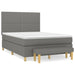 Pat box spring cu saltea, gri închis, 140x190 cm, textil - WALTI WALTI