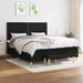 Pat box spring cu saltea, negru, 180x200 cm, catifea - WALTI WALTI