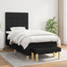 Pat box spring cu saltea, negru, 80x200 cm, textil - WALTI WALTI