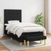 Pat box spring cu saltea, negru, 90x190 cm, textil - WALTI WALTI