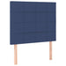 Pat box spring cu saltea, albastru, 90x190 cm, textil - WALTI WALTI