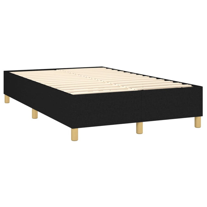 Pat box spring cu saltea, negru, 120x200 cm, textil - WALTI WALTI