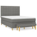 Pat box spring cu saltea, gri închis, 140x190 cm, textil - WALTI WALTI