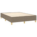 Pat continental cu saltea gri taupe 140x200 cm material textil - WALTI WALTI
