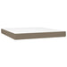 Pat continental cu saltea, gri taupe, 180x200 cm, textil - WALTI WALTI