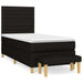 Pat box spring cu saltea, negru, 90x190 cm, textil - WALTI WALTI