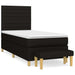 Pat box spring cu saltea, negru, 100x200 cm, textil - WALTI WALTI