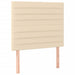 Pat box spring cu saltea, crem, 120x200 cm, textil - WALTI WALTI