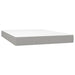 Pat box spring cu saltea, gri deschis, 140x190 cm, textil - WALTI WALTI