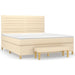Pat continental cu saltea, crem, 180x200 cm, textil - WALTI WALTI
