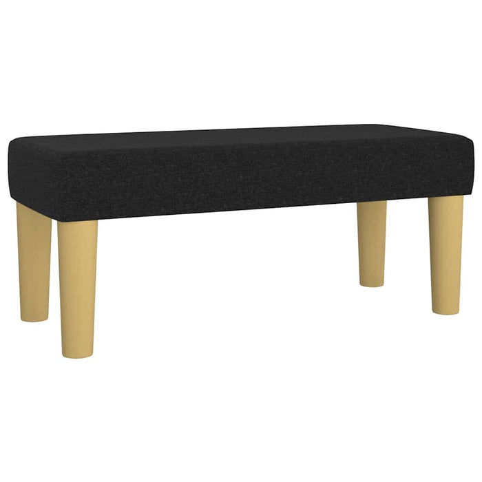 Pat box spring cu saltea, negru, 90x190 cm, textil - WALTI WALTI