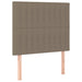 Pat box spring cu saltea, gri taupe, 100x200 cm, textil - WALTI WALTI