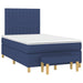 Pat box spring cu saltea, albastru, 120x200 cm, textil - WALTI WALTI