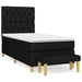 Pat box spring cu saltea, negru, 80x200 cm, textil - WALTI WALTI