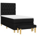 Pat box spring cu saltea, negru, 80x200 cm, textil - WALTI WALTI
