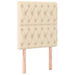 Pat box spring cu saltea, crem, 80x200 cm, textil - WALTI WALTI