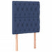 Pat box spring cu saltea, albastru, 80x200 cm, textil - WALTI WALTI