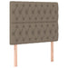 Pat box spring cu saltea, gri taupe, 100x200 cm, textil - WALTI WALTI