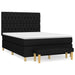 Pat box spring cu saltea, negru, 140x190 cm, textil - WALTI WALTI