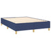 Pat box spring cu saltea, albastru, 140x200 cm, textil - WALTI WALTI