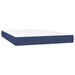 Pat box spring cu saltea, albastru, 140x200 cm, textil - WALTI WALTI