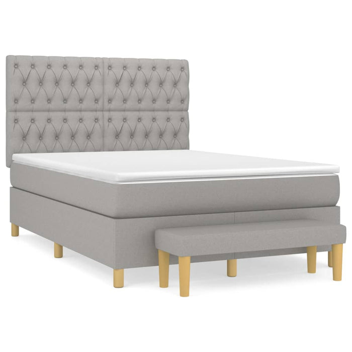 Pat continental, gri deschis, 140x200 cm, material textil - WALTI WALTI