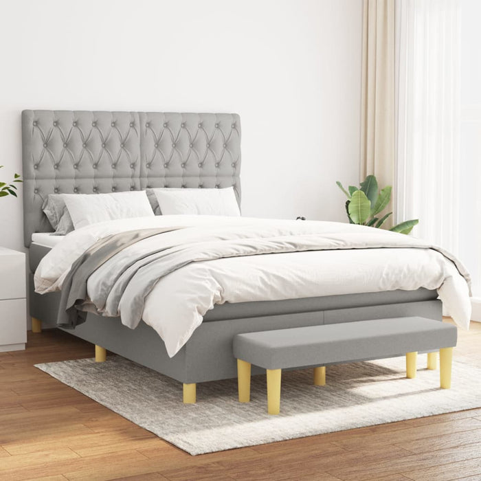 Pat continental, gri deschis, 140x200 cm, material textil - WALTI WALTI