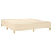 Pat box spring cu saltea, crem, 160x200 cm, material textil - WALTI WALTI