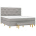 Pat continental, gri deschis, 180x200 cm, material textil - WALTI WALTI