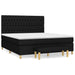 Pat box spring cu saltea, negru, 180x200 cm, catifea - WALTI WALTI