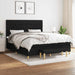 Pat box spring cu saltea, negru, 180x200 cm, catifea - WALTI WALTI