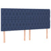 Pat box spring cu saltea, albastru, 180x200 cm, material textil - WALTI WALTI