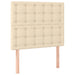 Pat box spring cu saltea, crem, 80x200 cm, textil - WALTI WALTI