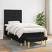 Pat box spring cu saltea, negru, 90x190 cm, textil - WALTI WALTI